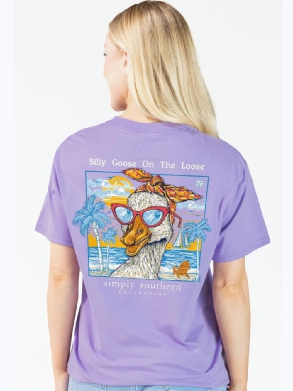 Assorted Sizes Southern Women's 'Silly Goose On The Loose' Graphic Tee-NWT